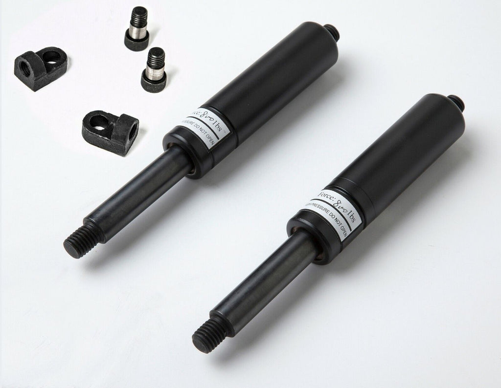 2x 550-1000lbs Lambo door shock f vertical hinge lamborghini w L fitting & Bolt