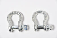 4x 1/2" Bow Shackle Galvanized w Clevis Screw Pin Anchor 2 TON 4400 lbs capacity