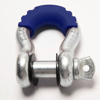 4x Bow Shackles 3/4"+Blue Plastic Anti Noise Vibration Protector Screw Pin 4.75T
