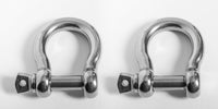 4 pack Marine Bow Shackle 5mm 3/16" Stainless Steel 304  DRing Boat Sail Rigging