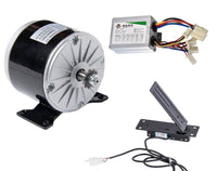 350 W 36 V GoKart electric motor 1016 kit speed controller & Foot Pedal Throttle