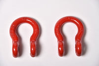 4x 1/2" Bow Shackle Red w Clevis Screw Pin Anchor 2 TON 4400 lbs capacity