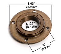Sprocket chain wheel drive gear rear roller #25 89T 4 hole GoKart w 1" Hub