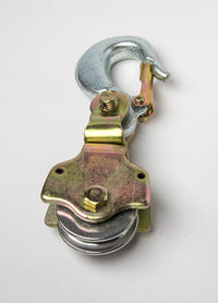 Pulley Block Swivel Hoist Wire cable Rope 2 Ton Eye Hook Snatch Block Sheive