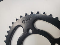 Sprocket drive gear chain wheel #428 38T 4 hole w Free ratchet Hub 7/8" adapter