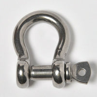 4 pcs 3/8" Anchor Shackle D Clevis Bow Ring 304 Stainless Steel Sailboat Rigging