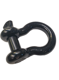 x2 OPEN BOX Black D-Ring 7/8" Bow Shackle w black pin 14000 LB Capacity Jeep CJ