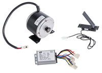 Electric Motor Kit Cart Over Volt 500 Watt 36V  Currie XYD-6B2 + Foot Pedal