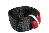 Tow Strap 10 ft  BLACK 3" 26000lbs 12T winch tree saver protector off-road 3x10
