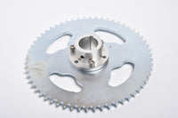 Sprocket Axle Shaft Hub #35 3/8" Pitch 58T 6 hole fix Drive w 1/2" keyed Adapter