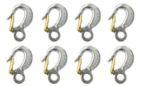 8 pack Sling Hook With Safety Latch  2 Ton WLL New Rigging Pulley Heavy Duty