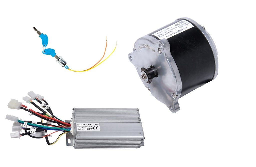 Electric Scooter Kart Motor Kit Overvolt Currie 48V 900W Controller Reverse