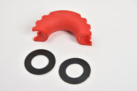 2x D-Ring Red Bow Shackle Isolator Jeep Towing Off Road 3/4" SILENCER Anti-Noise