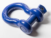 x2 OPEN BOX Bow Shackle Blue 7/8" D-Ring 6.5 Ton w 1" Clevis Screw Pin WLL14000