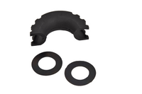 Pair 3/4" Bow Shackle BLACK Pin 10500 LB Plastic vibration for Jeep CJ