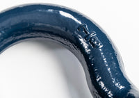 4x 7/8" Bow Shackle D-Ring BLUE w Zinc Plated Clevis Screw Pin 14000 lbs