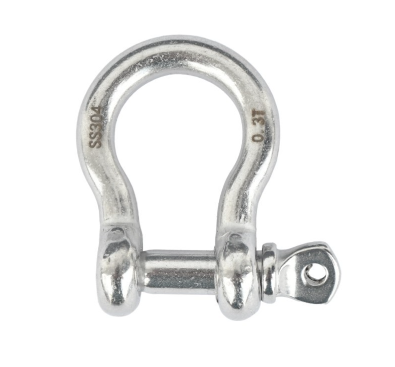 50x Bow Shackle 5mm 3/16" Stainless Steel Marine 304 Clevis Boat Rigging Bracele