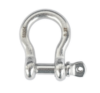 50x Bow Shackle 5mm 3/16" Stainless Steel Marine 304 Clevis Boat Rigging Bracele