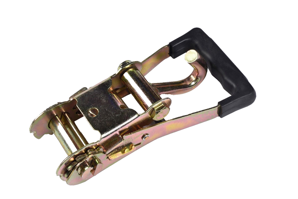 Ratchet Rubber Tie Down Snap Handle 2" J Finger Hook f Strap Car Hauler Tow