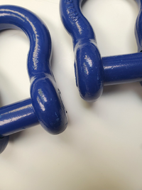 OPEN BOX Bow Shackle Blue 7/8" D-Ring 6.5 Ton w 1" Clevis Screw Pin WLL 14000