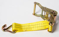 8x Yellow Ratchet Strap J Hook 1.5"x15' 4000lb Heavy Duty Tie Down Cargo ATV UTV