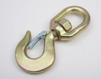 4 Swivel Eye Hook 3 Ton Hoist Lifting Rigging G70 w Latch 5/8" Alloy Steel Crane