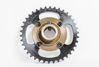 Sprocket drive gear chain wheel #420 41T 4 hole w Free ratchet Hub 1" adapter