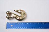 2x 20ft Transport Tow Chain 5/16" Grade G70 Tie Down Binder G7+End Hooks Rigging