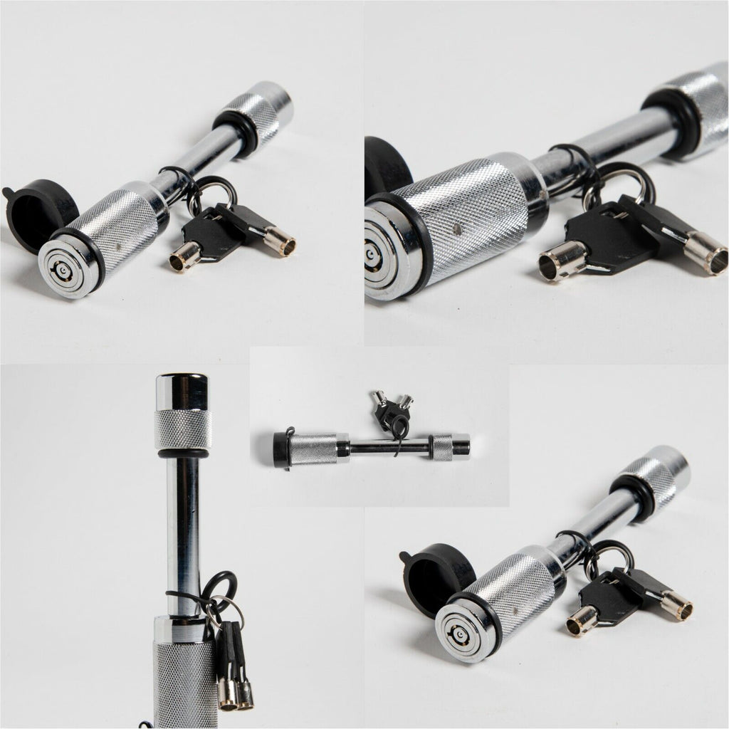 Lot of 5 Hitch Pin Swivel Lock w 2 Keys+cover truck trailer receiver 5/8" Unives
