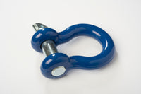 1" Bow Shackle D Ring Clevis Pin Rigging Towing 8.5Ton 18500lb Blue w Galvanized