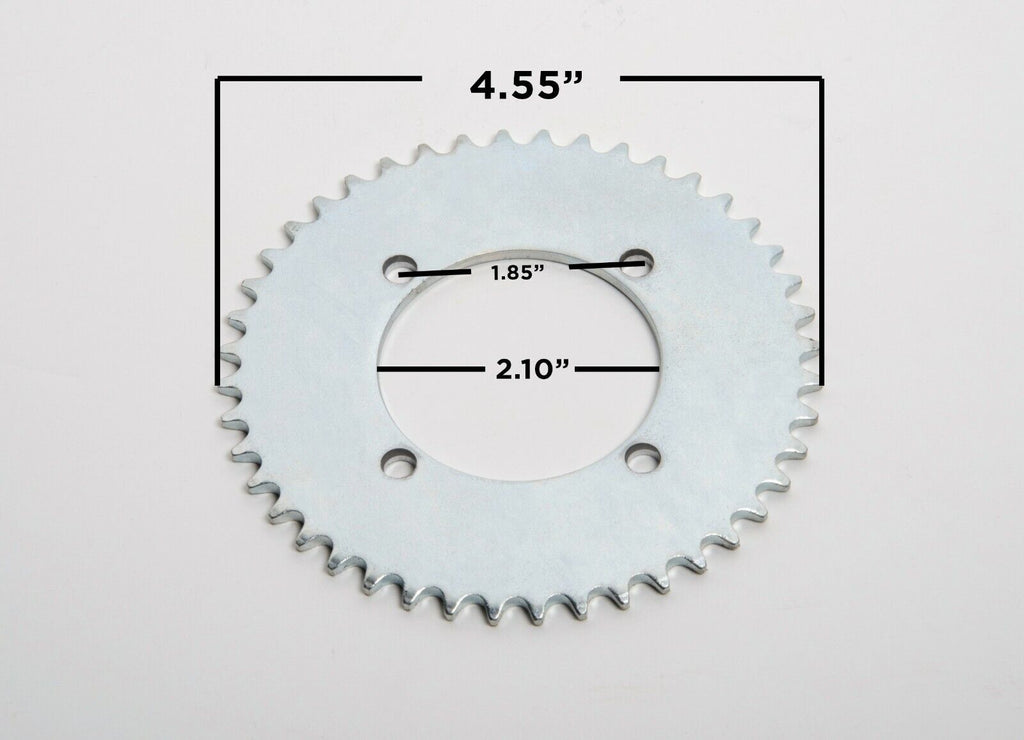 Sprocket chain wheel drive gear 44T #T8F 8mm 4 hole f rear GoKart ATV Scooter