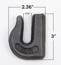 6x Weld on Grab Chain Hooks 3/8" Tractor Bucket Trailer Rigging Tow WLL 6600lbs