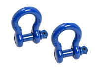 2x Bow Shackles BLUE 3/4" D Ring Screw Pin Jeep CJ Off-Road Anchor Bow 4 3/4TON