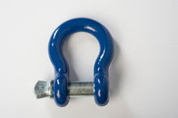 1" Bow Shackle D Ring Clevis Pin Rigging Towing 8.5Ton 18500lb Blue w Galvanized