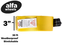 Tow Strap Winch Recovery 3x30 3" 20000 lbs 9Ton 30ft tree saver Jeep Snow Mud