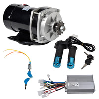 800W 36V gear reduction electric motor+Controller+Digital Throttle w Lock