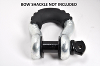 D-Ring Black Bow Shackle Isolator Jeep Towing Off Road 3/4" SILENCER Anti-Noise