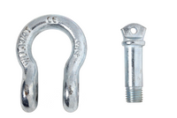 Premium Zinc D-Ring 3/4" Bow Shackle 3.75T Screw Pin 10500 pound LB Capacity