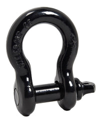 Premium BLACK D-Ring 3/4" Bow Shackle w 7/8" Screw Pin 10500 LB Capacity Jeep CJ