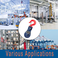 2x Snatch Block W Hook Tow Wrecker 2 Ton 3" f 3/8" Wire Rope Roll Back Flatbed