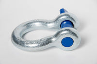 1" Bow Shackle D Ring w Blue Screw Pin Clevis Rigging Lift Towing 8.5Ton 18500lb