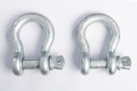 1 1/8" Bow Shackle w Screw Clevis Pin Rigging Towing 9.5Ton 21000lb WLL