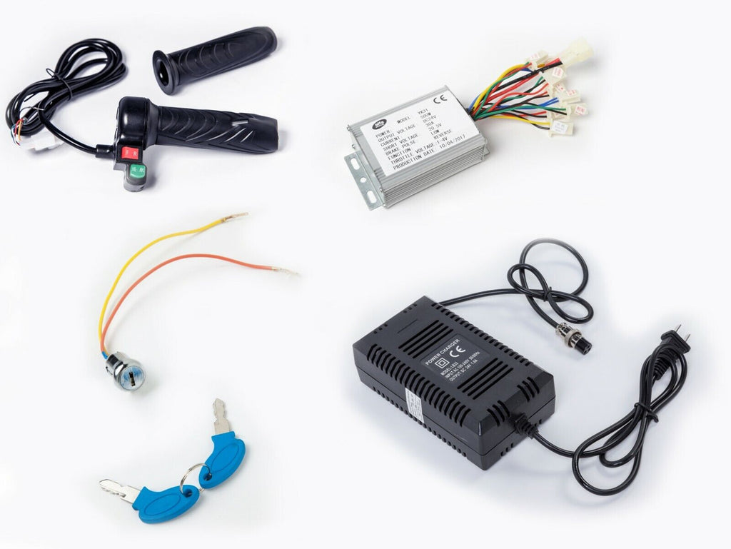 500W 24V Reverse controller+keylock+Charger+Throttle w switch f Brushed DC motor