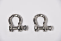 10-Ten 1/2" Marine Bow Shackle Clevis Ring 304 Stainless Steel Sailboat Rigging