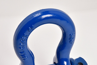 2x Bow Shackles BLUE 3/4" D Ring Screw Pin Jeep CJ Off-Road Anchor Bow 4 3/4TON