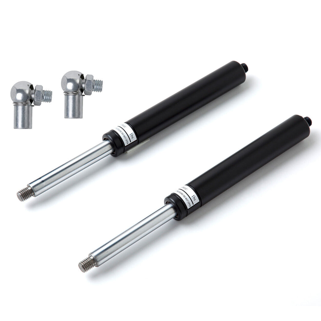 Pair lambo door shocks 11" 750 lbs w end fittings ball joints Mustang 94-04