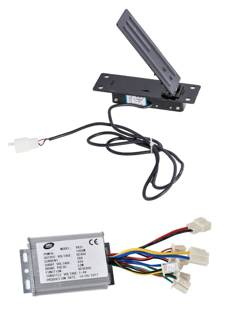 1000 W 48V DC Speed Controller w REVERSE & Foot Pedal Throttle f electric motor
