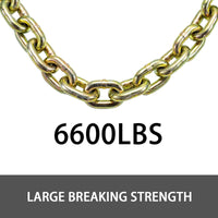 2x 20ft Transport Tow Chain 3/8" Grade G70 Tie Down Binder G7+ End Hooks Rigging