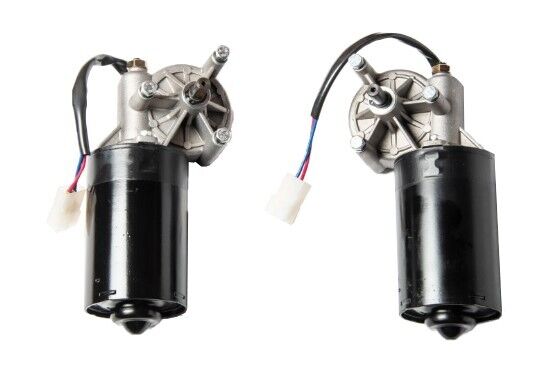 2 pack 12V 70W DC Wiper Left-Right Angle Reversible Electric Worm Motor 35 50RPM