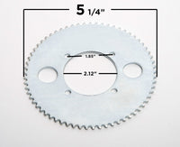 #25 65T 4 hole Sprocket chain drive gear f rear wheel GoKart Scooter